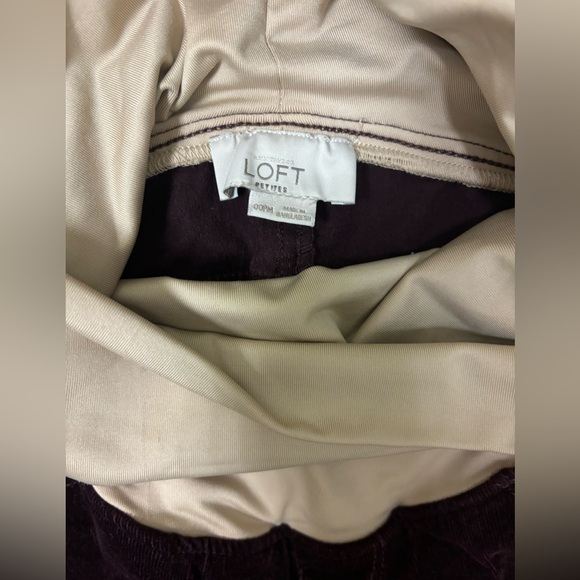 Loft dark red maternity pants size 00 pm - Picture 3 of 4